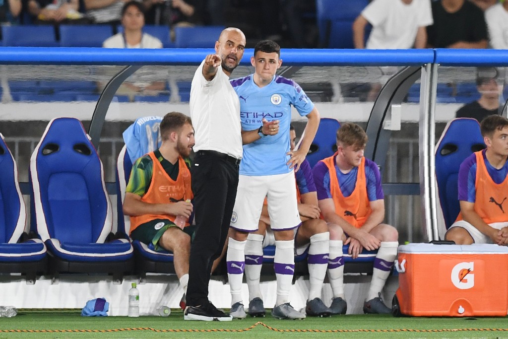 Guardiola certainly holds Foden in high esteem (Photo by CHARLY TRIBALLEAU/AFP/Getty Images)