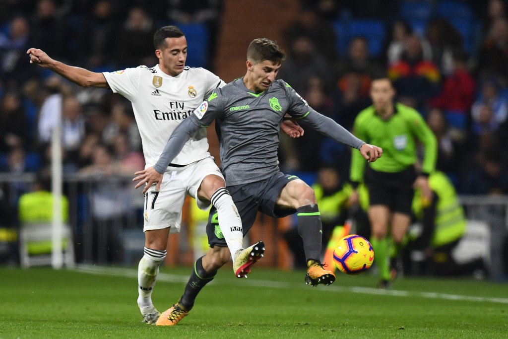 Aihen Munoz (R) has given Real Sociedad supporters a lot to be excited about. (Photo by Gabriel Bouys/AFP/Getty Images)