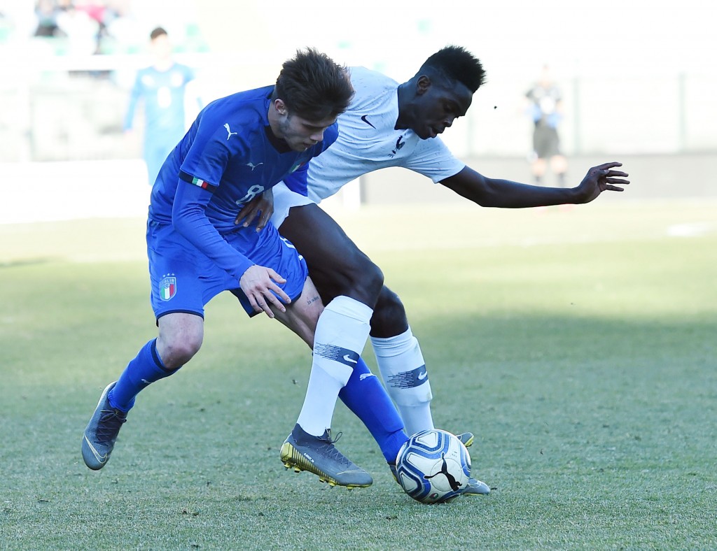 Solet (R) - The future defensive mainstay of France? (Photo by Giuseppe Bellini/Getty Images)