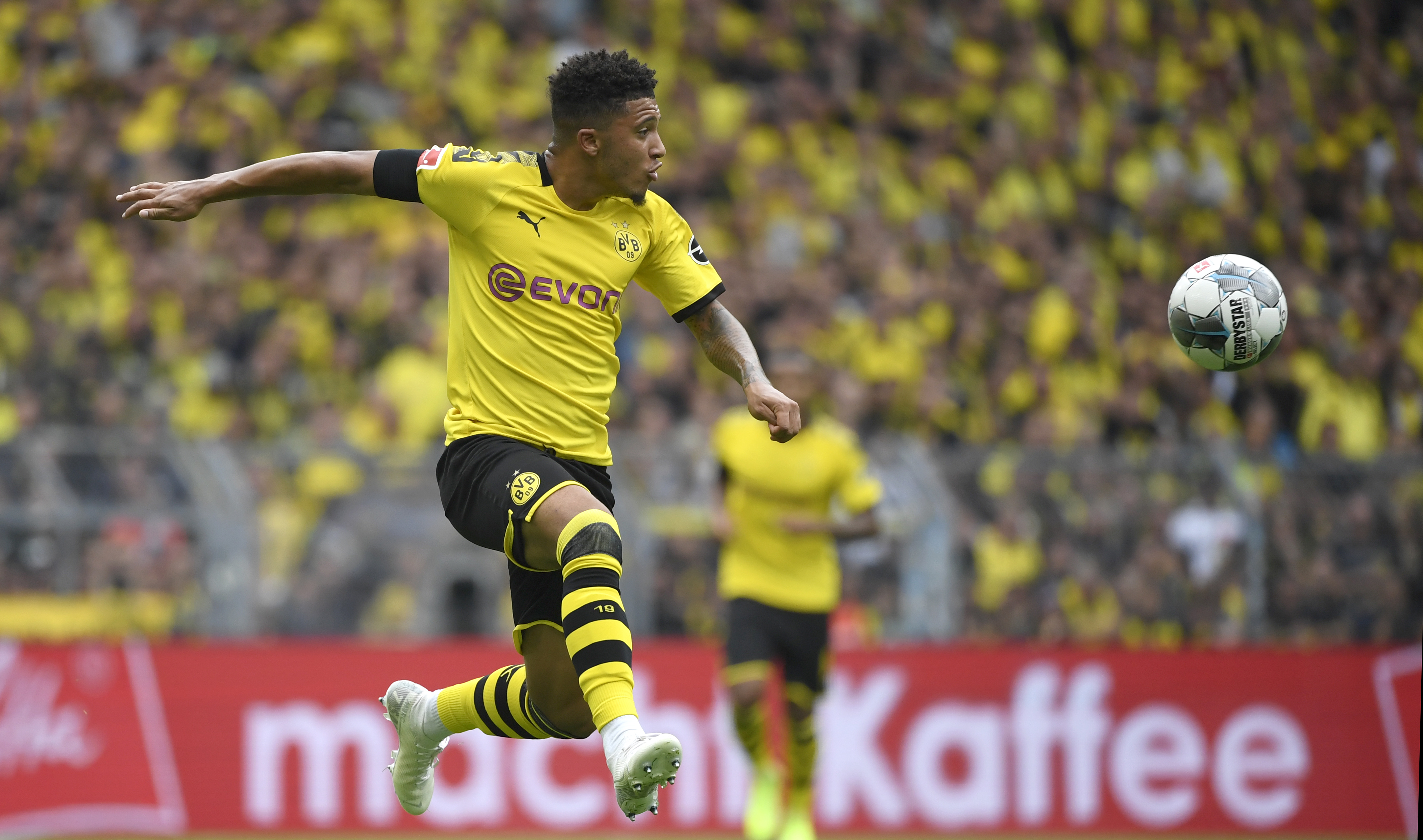 Sancho has enjoyed a spectacular rise to stardom at Borussia Dortmund (Photo by INA FASSBENDER/AFP/Getty Images)