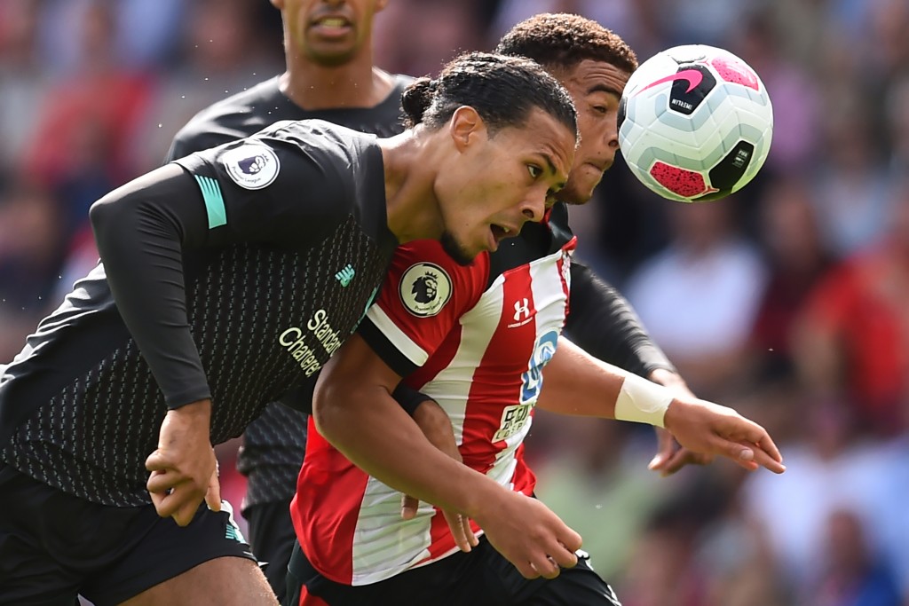 van Dijk was solid against his former club (Photo by GLYN KIRK/AFP/Getty Images)