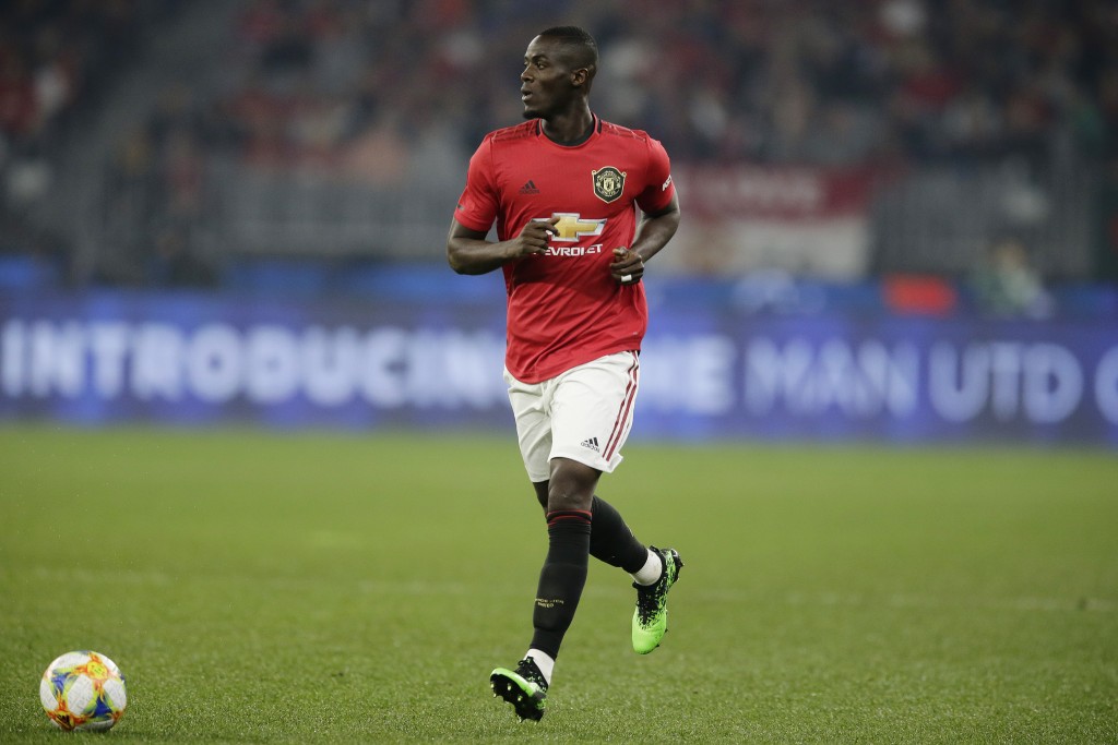 PERTH, AUSTRALIA - JULY 17: Eric Bailly of Manchester United looks to pass the ball during a pre-season friendly match between Manchester United and Leeds United at Optus Stadium on July 17, 2019 in Perth, Australia. (Photo by Will Russell/Getty Images)