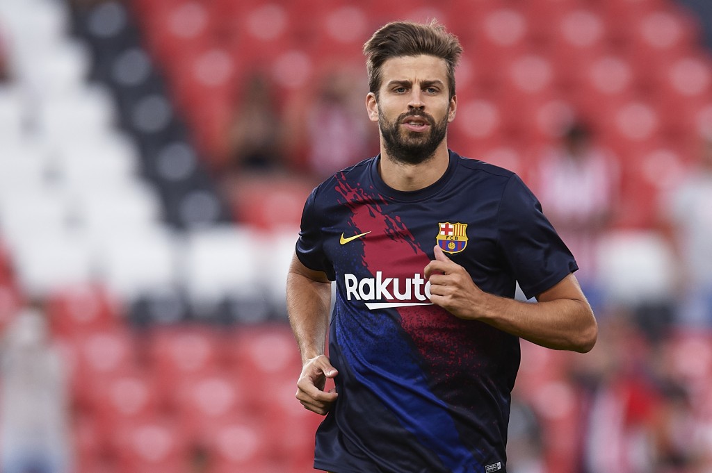 Gerard Pique is one of four Barcelona players who will be unavailable to face Real Sociedad. (Photo by Juan Manuel Serrano Arce/Getty Images)