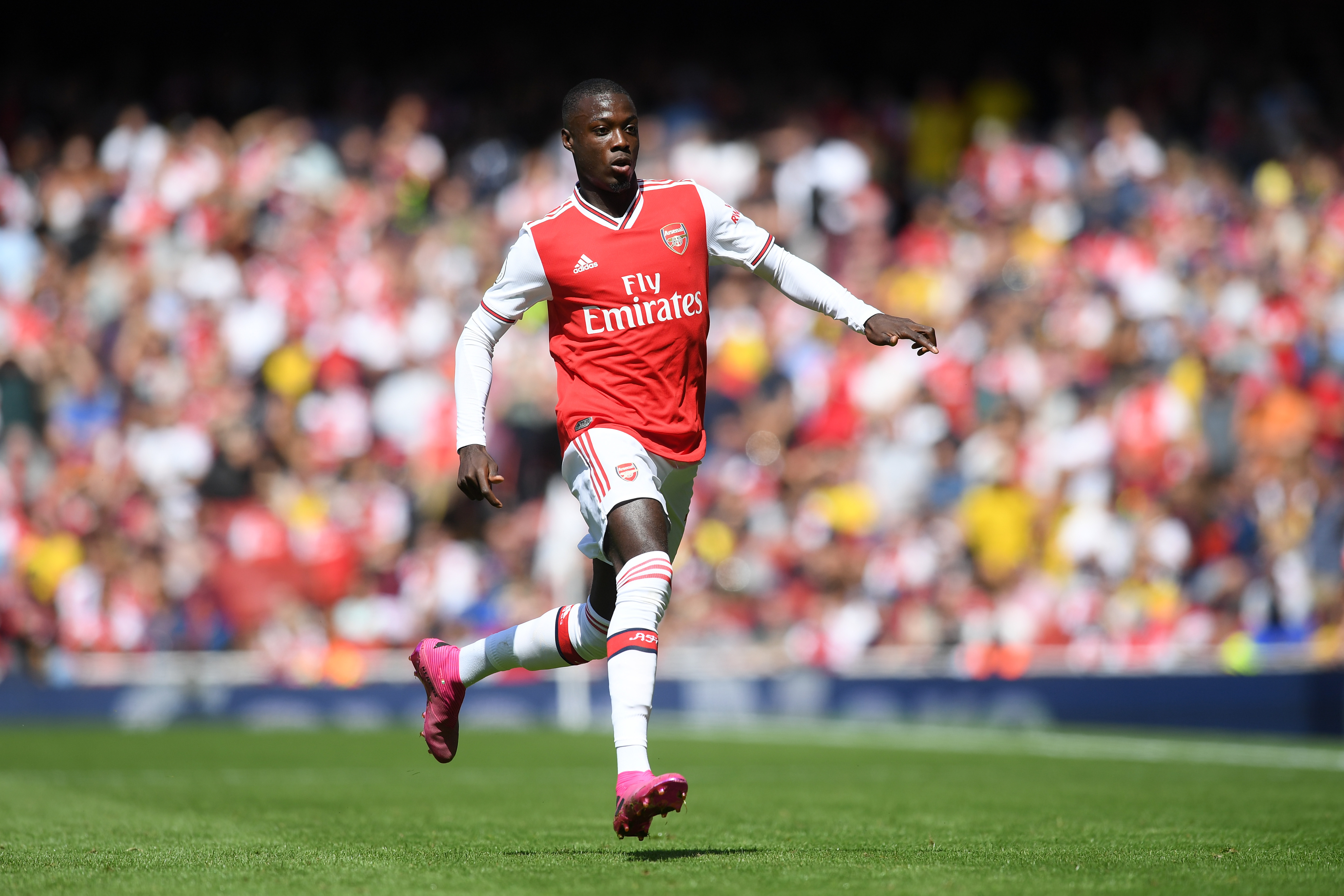 Will Nicolas Pepe shine in his first North London Derby? (Photo courtesy: AFP/Getty)
