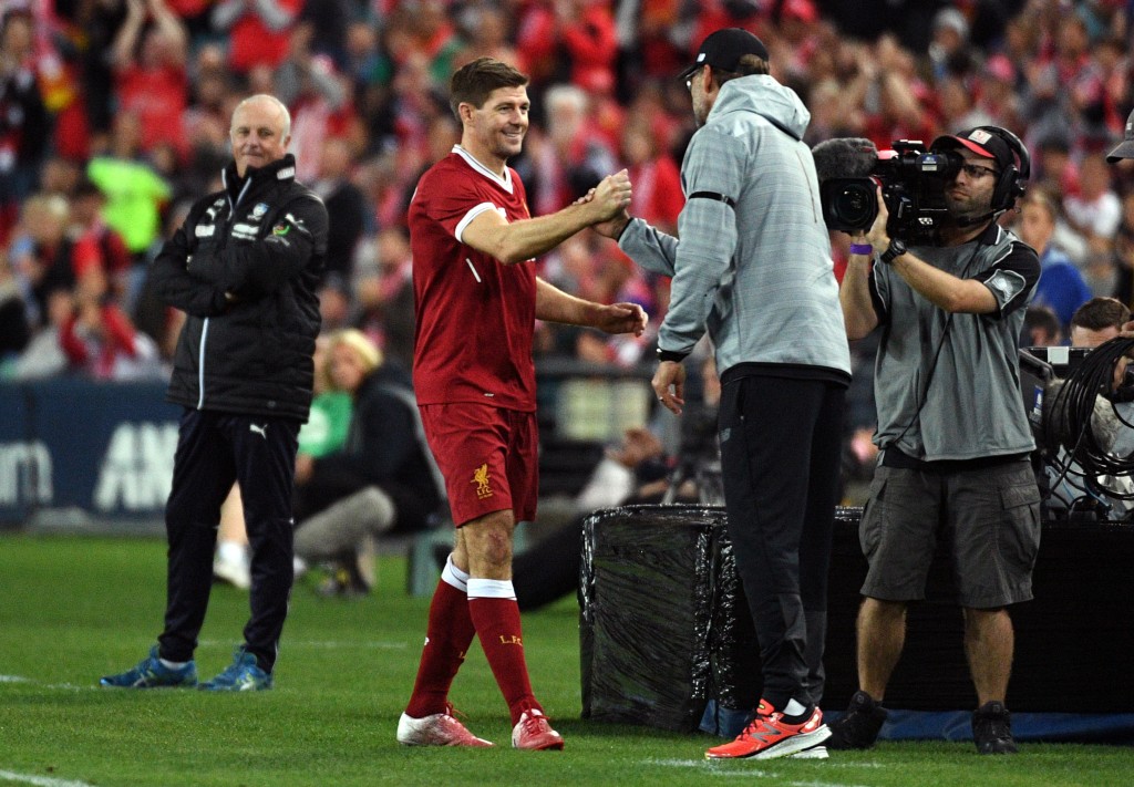 Gerrard tipped to replace Klopp at Liverpool (Photo by WILLIAM WEST/AFP/Getty Images)