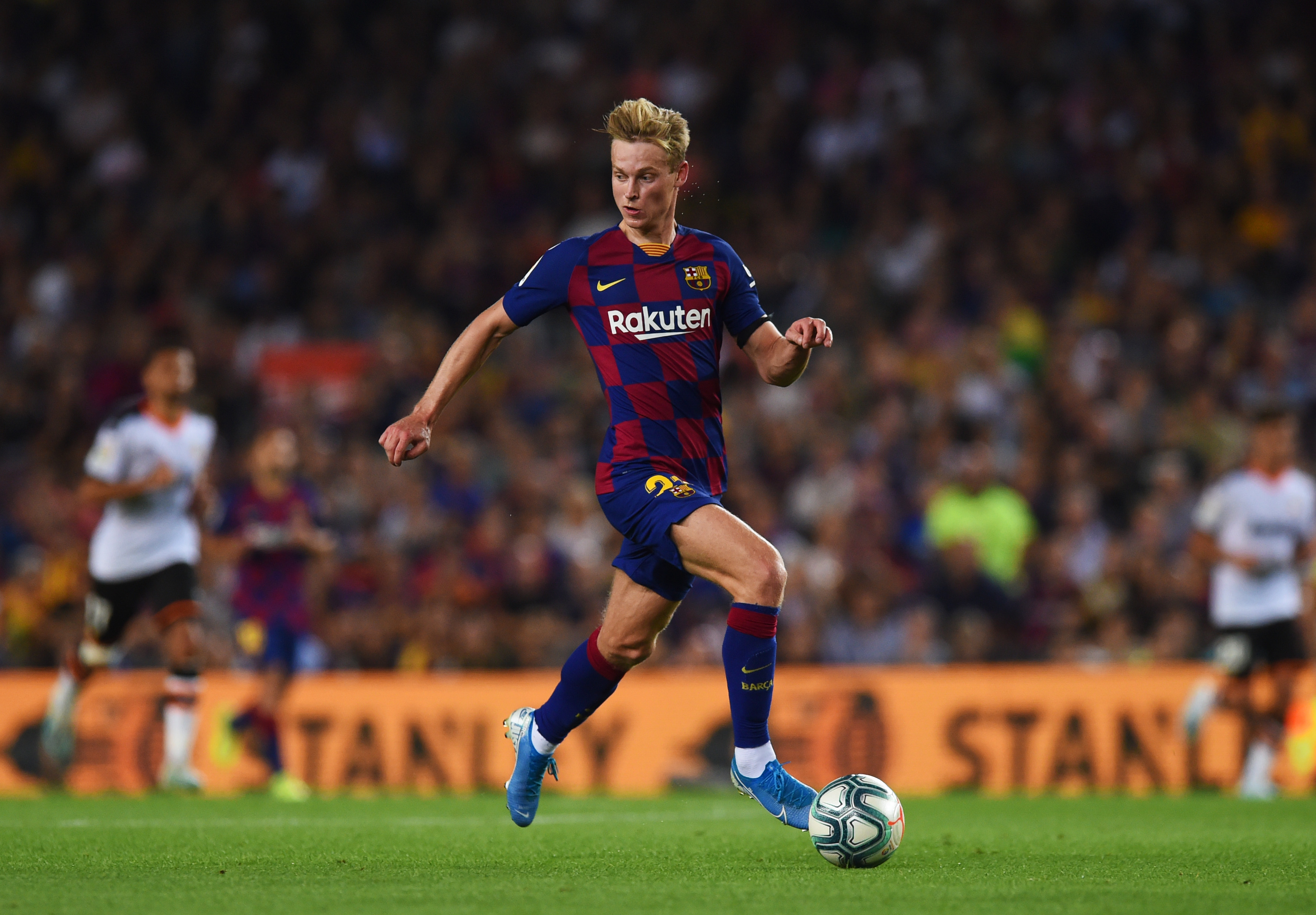 de Jong scored his first goal for Barcelona (Photo by Alex Caparros/Getty Images)