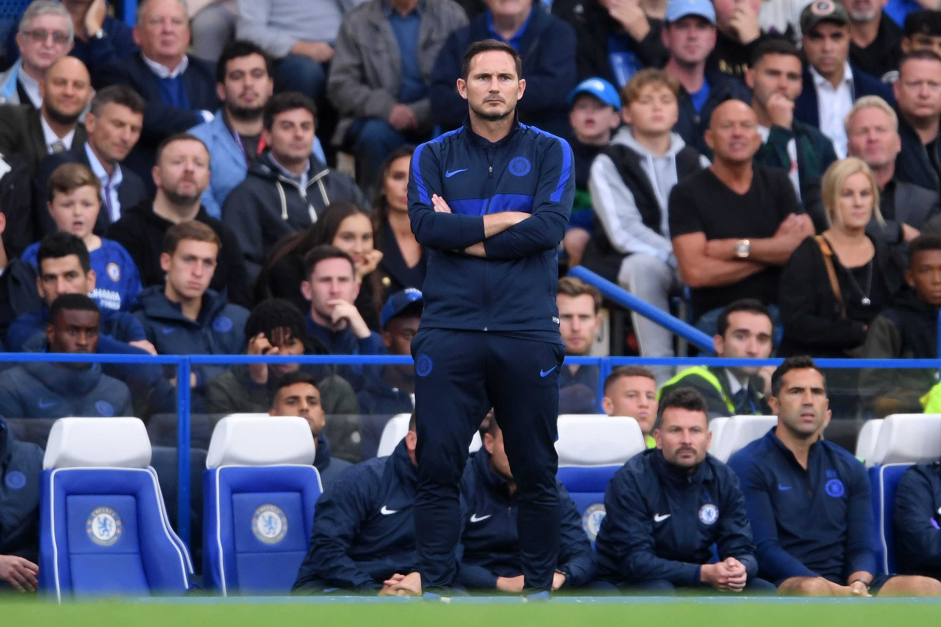 Lampard isn't happy with the left-back options at his disposal (Photo by Laurence Griffiths/Getty Images)