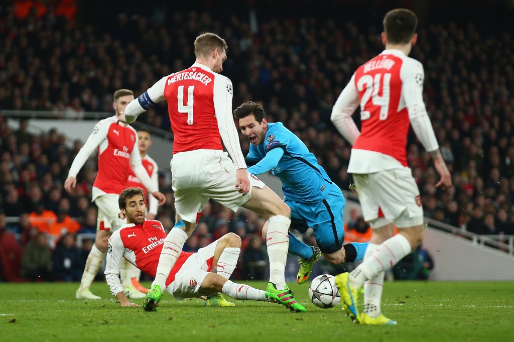 Messi could have been playing for Arsenal instead of tormenting them. (Photo by Paul Gilham/Getty Images)