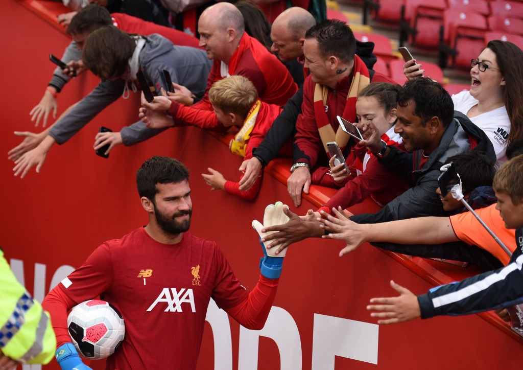 Alisson set to return for Liverpool (Photo by OLI SCARFF/AFP/Getty Images)