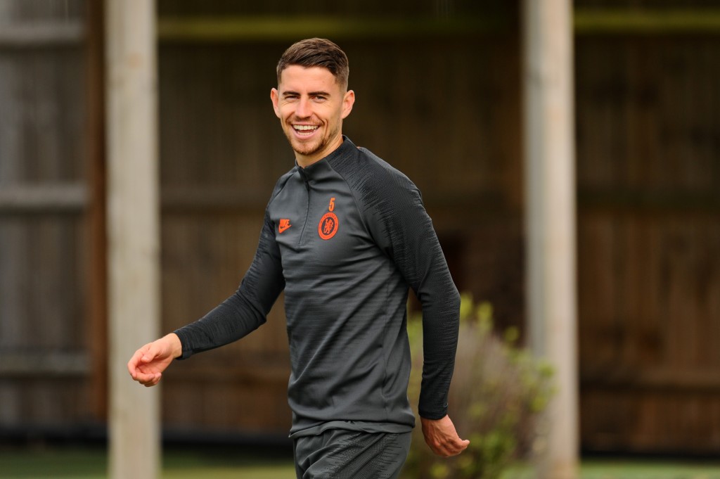 Arsenal's target in the summer, Jorginho is a happy camper at Chelsea. (Photo by Alex Burstow/Getty Images)