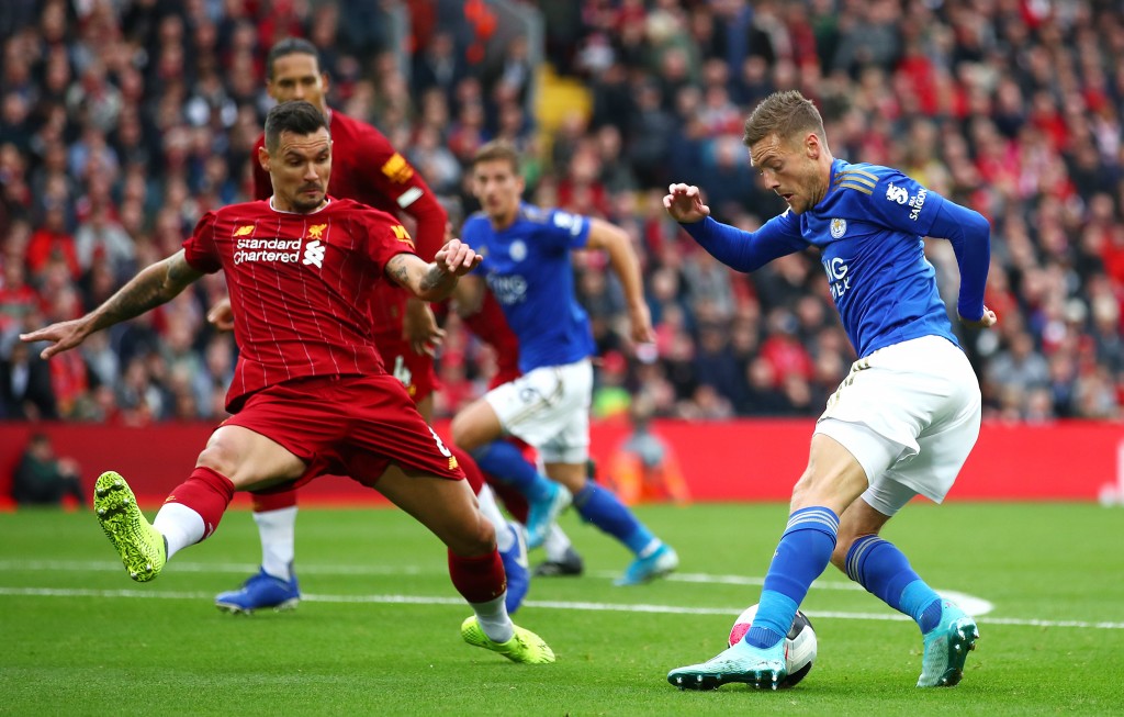 Lovren kept a lid on Vardy. (Photo by Clive Brunskill/Getty Images)