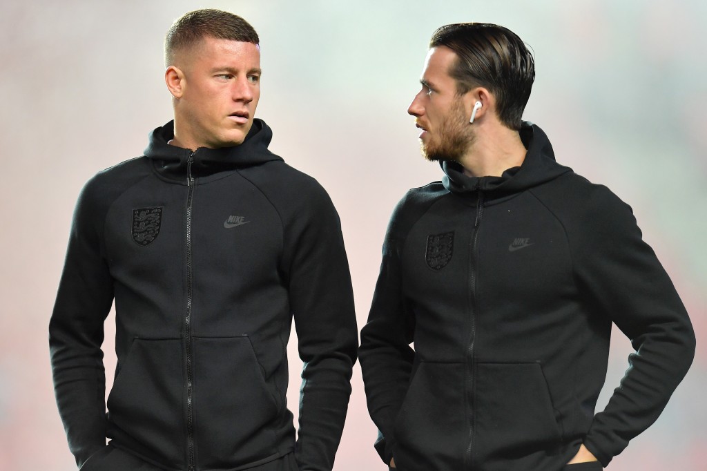 Agent Barkley with potential recruit Chilwell. (Picture Courtesy - AFP/Getty Images)