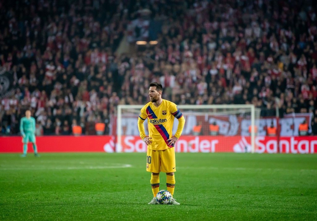 Barcelona's best, but not quite at his best. (Photo by Thomas Eisenhuth/Getty Images)