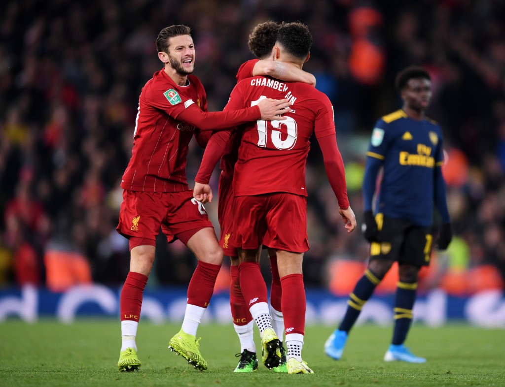 Oxlade-Chamberlain did his bit, but Lallana could have done better. (Photo by Laurence Griffiths/Getty Images)