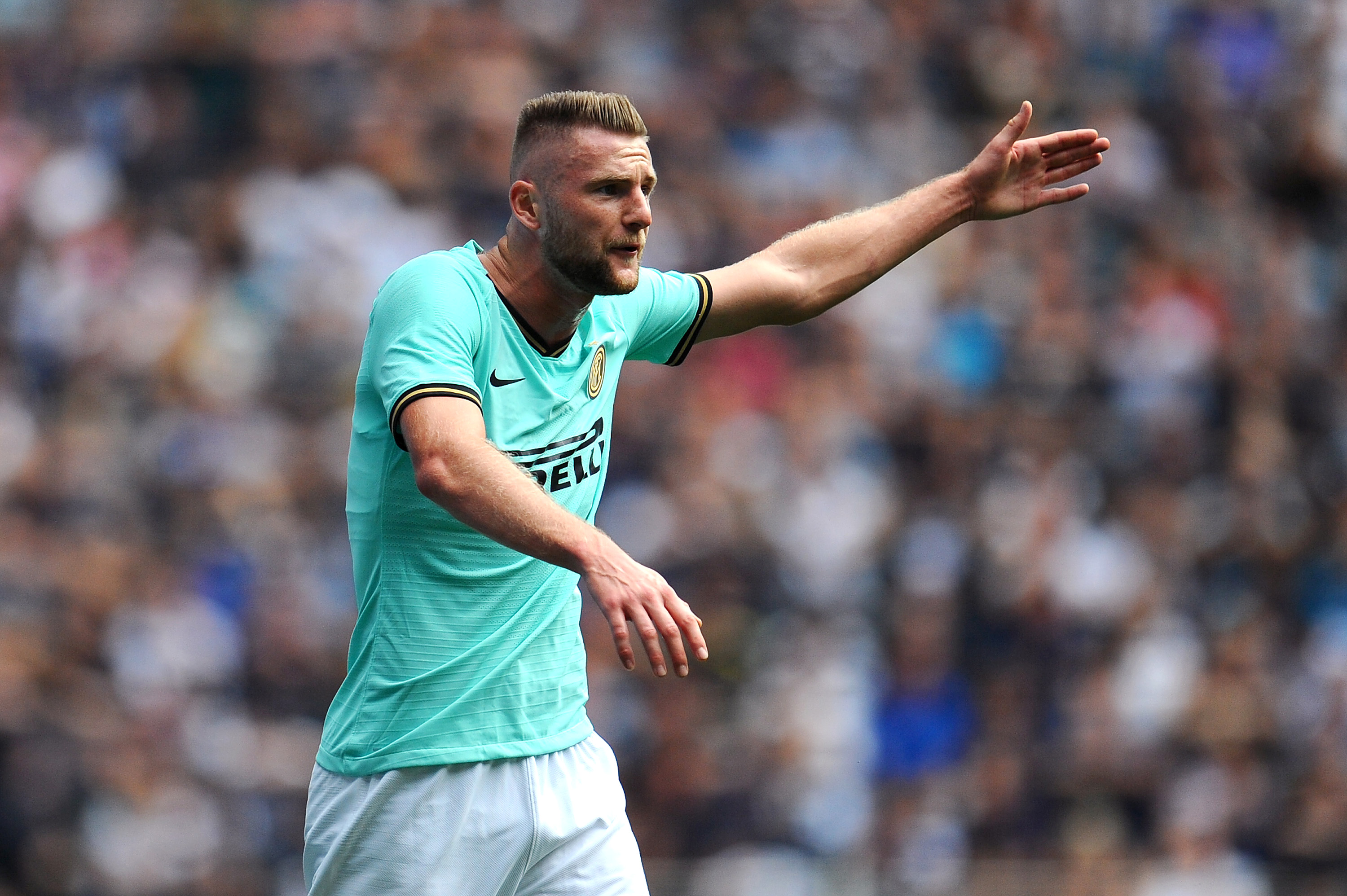 Milan Skriniar facing an uncertain future at Inter (Photo by Alex Burstow/Getty Images)