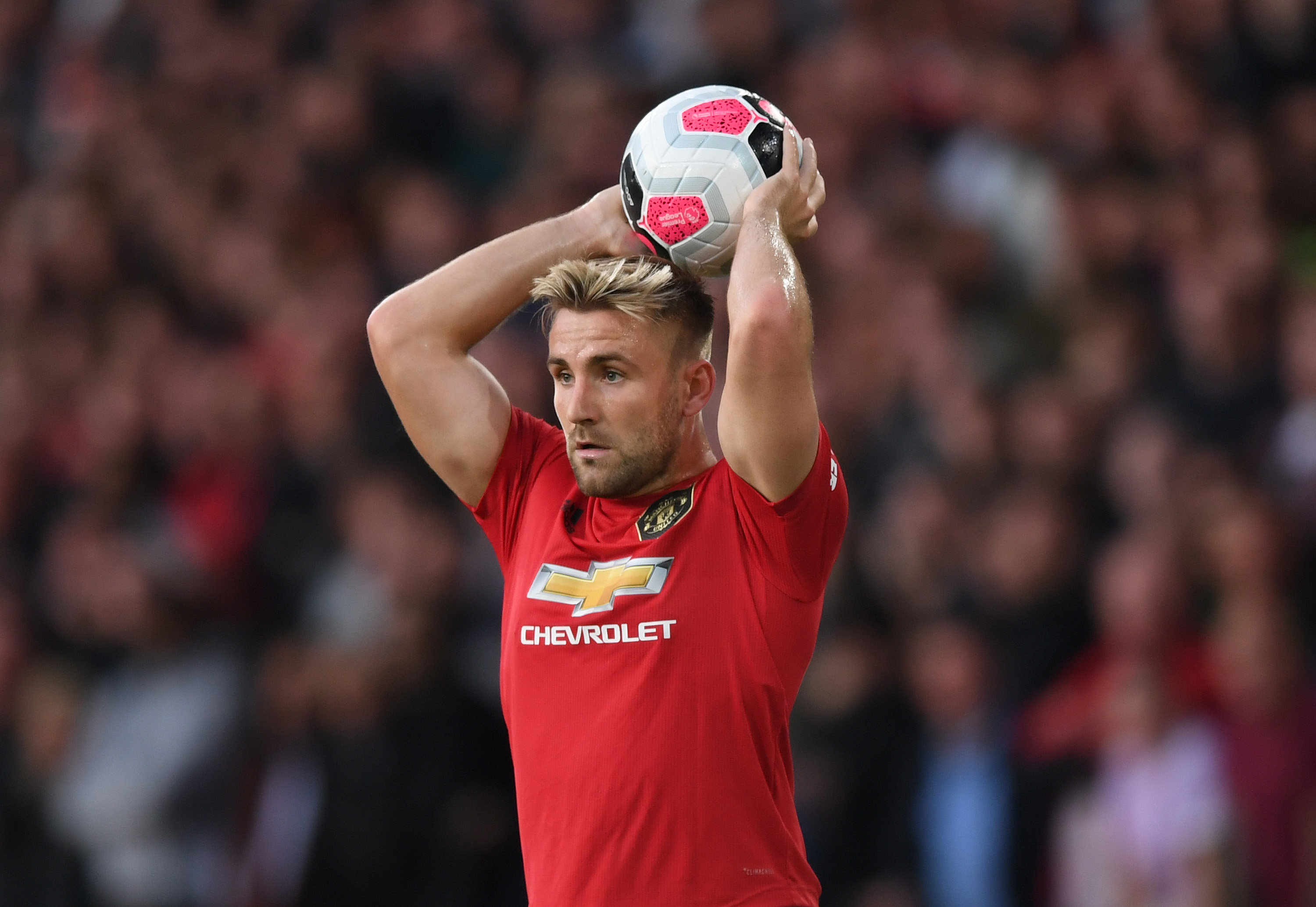 Luke Shaw will play no part for Manchester United in the remainder of their UEFA Europa League campaign. (Photo by Shaun Botterill/Getty Images)