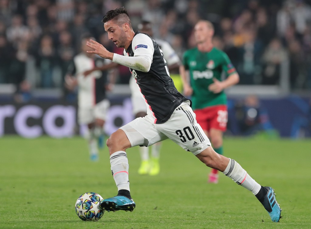 TURIN, ITALY - OCTOBER 22: Rodrigo Bentancur of Juventus in action during the UEFA Champions League group D match between Juventus and Lokomotiv Moskva at Allianz Stadium on October 22, 2019 in Turin, Italy. (Photo by Emilio Andreoli/Getty Images)