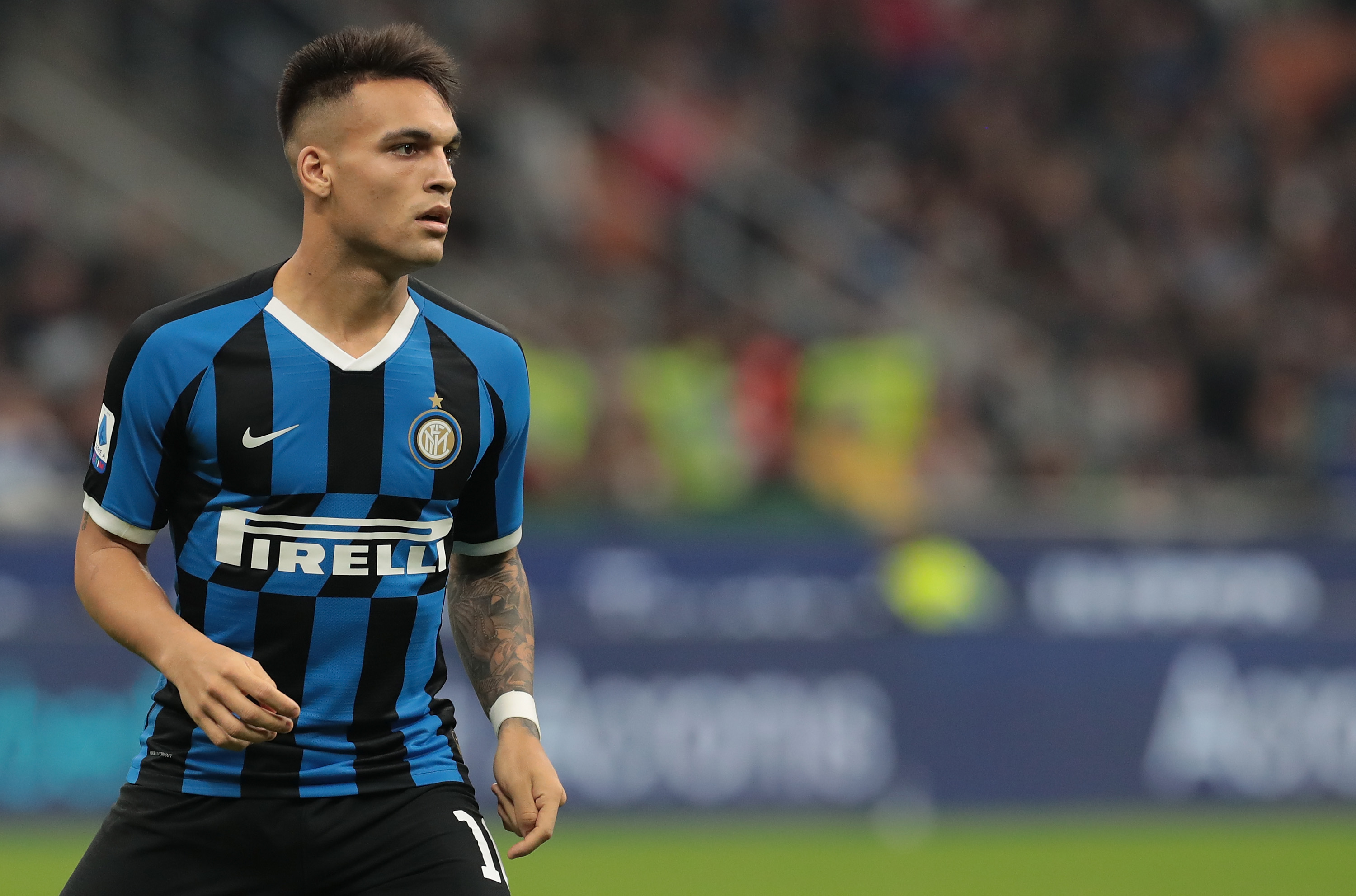 Lautaro Martinez is suspended for the Genoa clash (Photo by Emilio Andreoli/Getty Images)