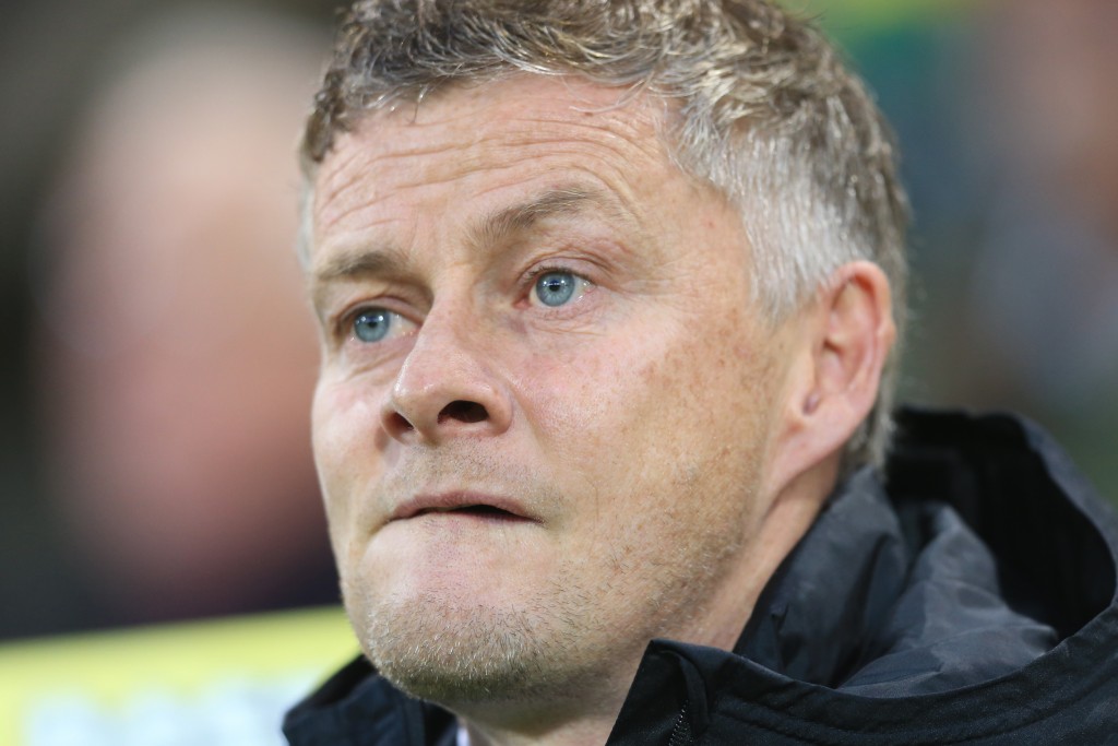NORWICH, ENGLAND - OCTOBER 27: Ole Gunnar Solskjaer, Manager of Manchester United during the Premier League match between Norwich City and Manchester United at Carrow Road on October 27, 2019 in Norwich, United Kingdom. (Photo by Stephen Pond/Getty Images)