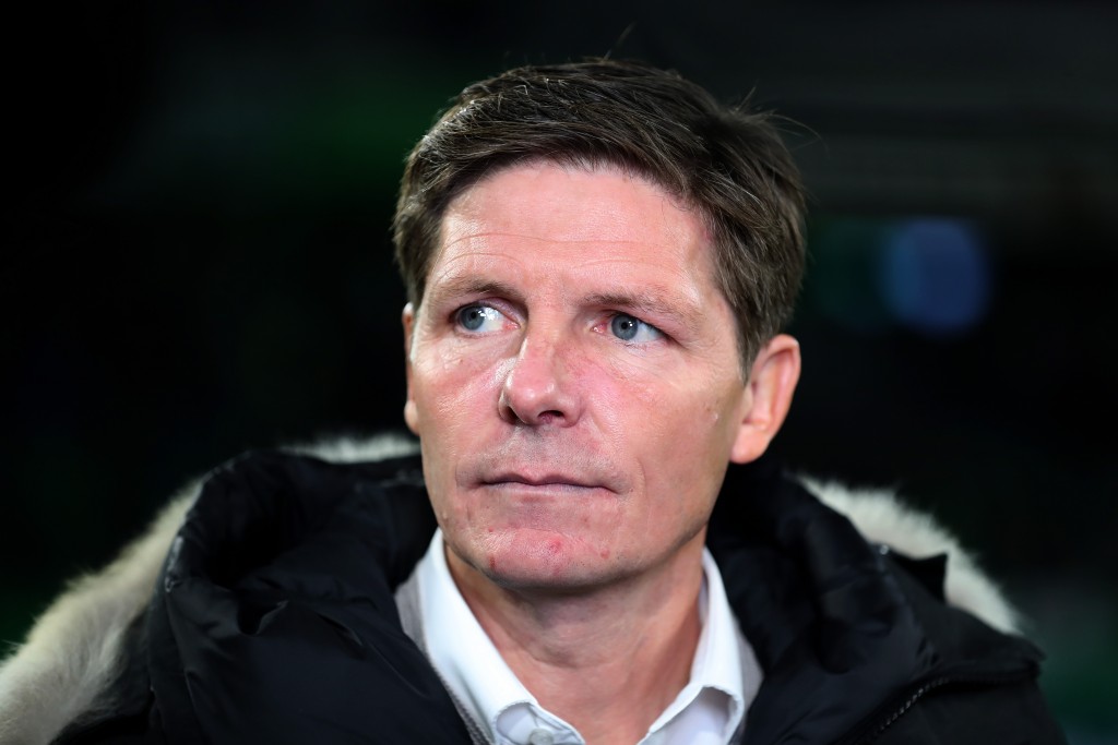 WOLFSBURG, GERMANY - OCTOBER 30: Oliver Glasner, Head Coach of VfL Wolfsburg looks on prior to the DFB Cup second round match between VfL Wolfsburg and RB Leipzig at Volkswagen Arena on October 30, 2019 in Wolfsburg, Germany. (Photo by Boris Streubel/Bongarts/Getty Images)