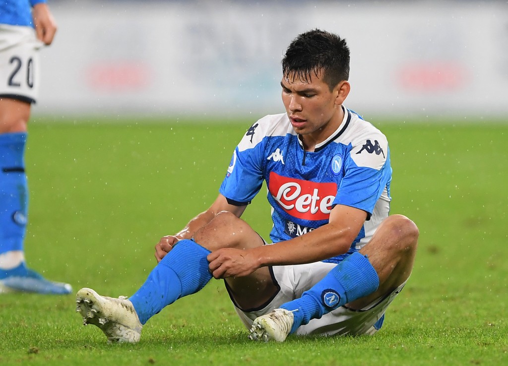 Time for Lozano to pull his socks up and perform for Napoli (Photo by Francesco Pecoraro/Getty Images)