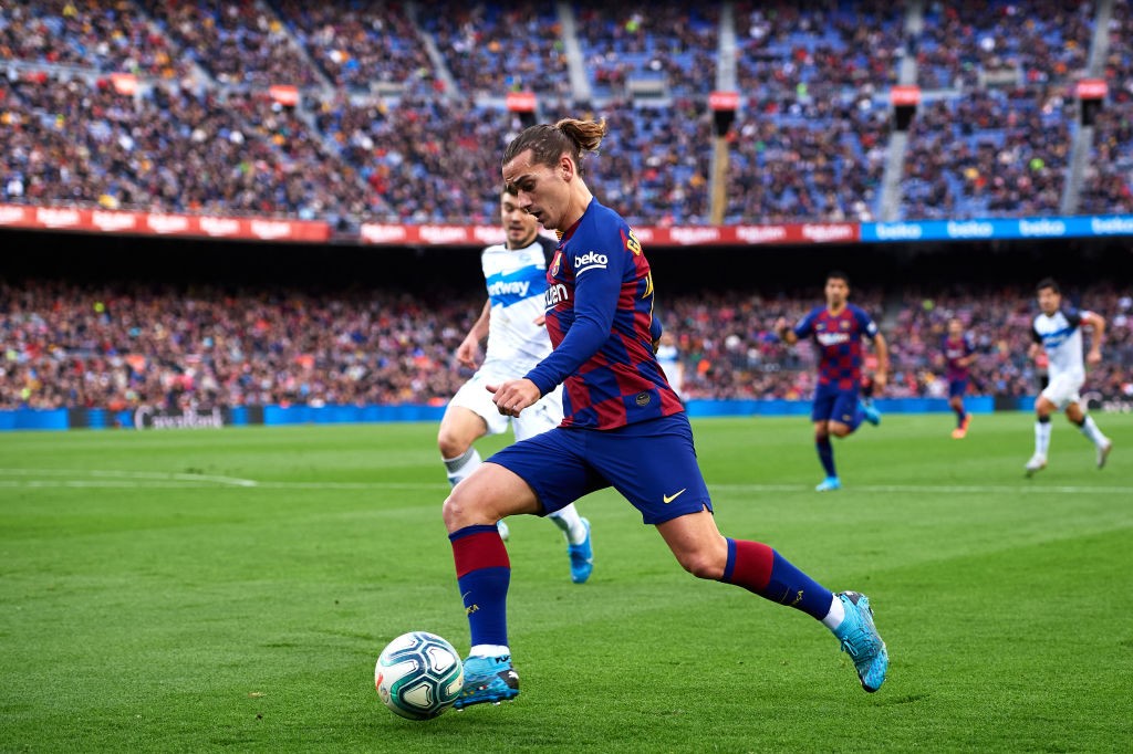 Antoine Griezmann is in red hot form. (Photo by Alex Caparros/Getty Images)