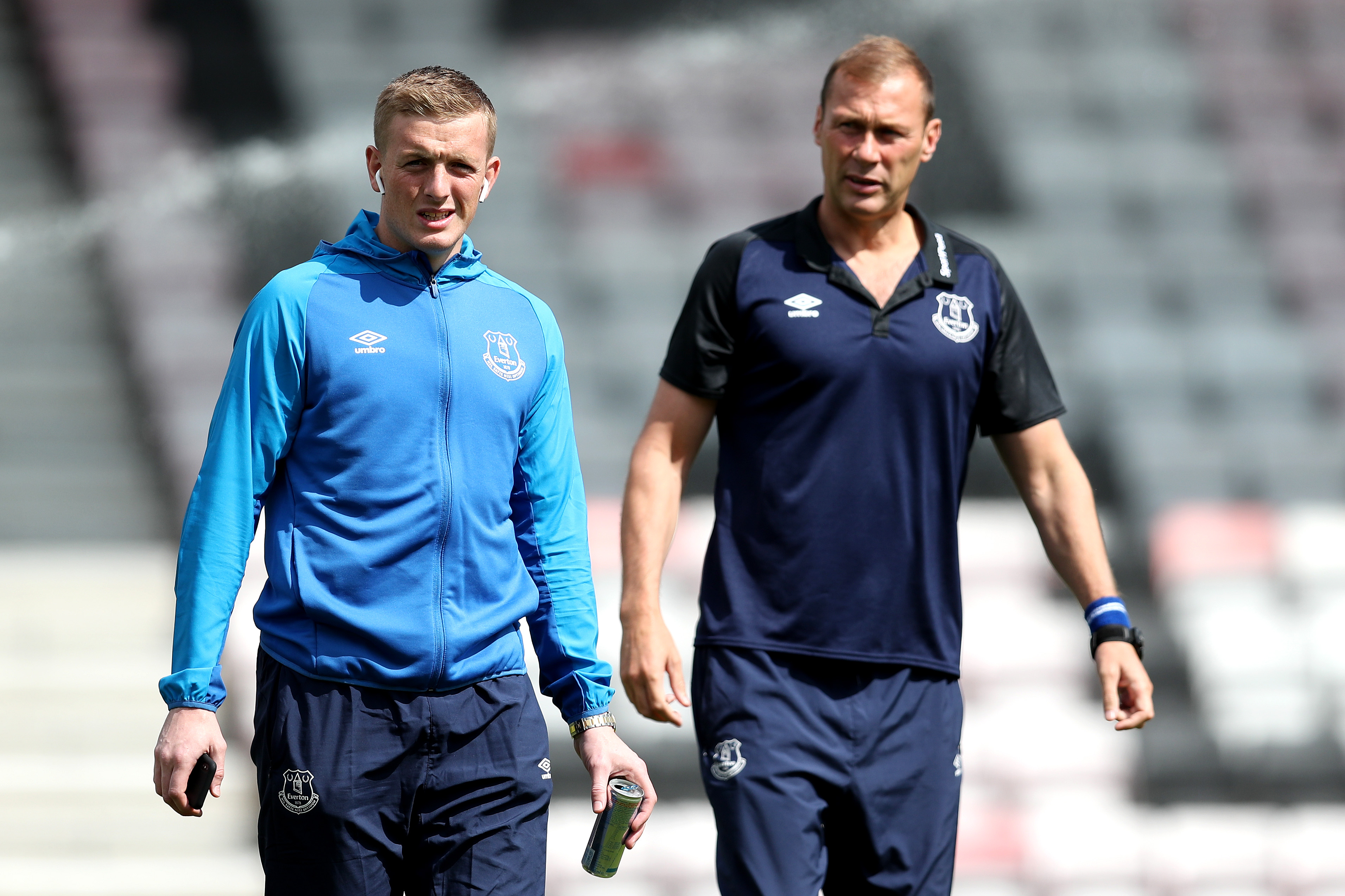 Duncan Ferguson (R) will take charge of Everton against Chelsea (Photo by Dan Istitene/Getty Images)
