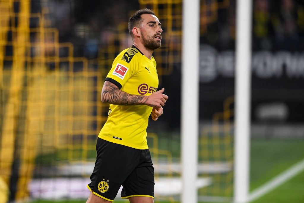 Can Paco Alcacer lead Dortmund to a win on Saturday? (Photo by Jörg Schüler/Bongarts/Getty Images)
