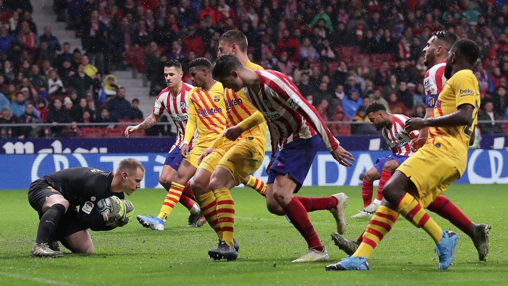 Marce-Andre ter Stegen stopped everything coming his way. (Photo by Gonzalo Arroyo Moreno/Getty Images)