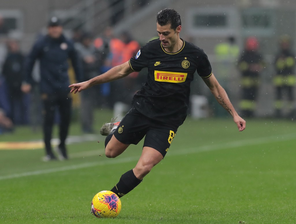 Antonio Candreva is a doubt for the game against Barcelona. (Photo by Emilio Andreoli/Getty Images)