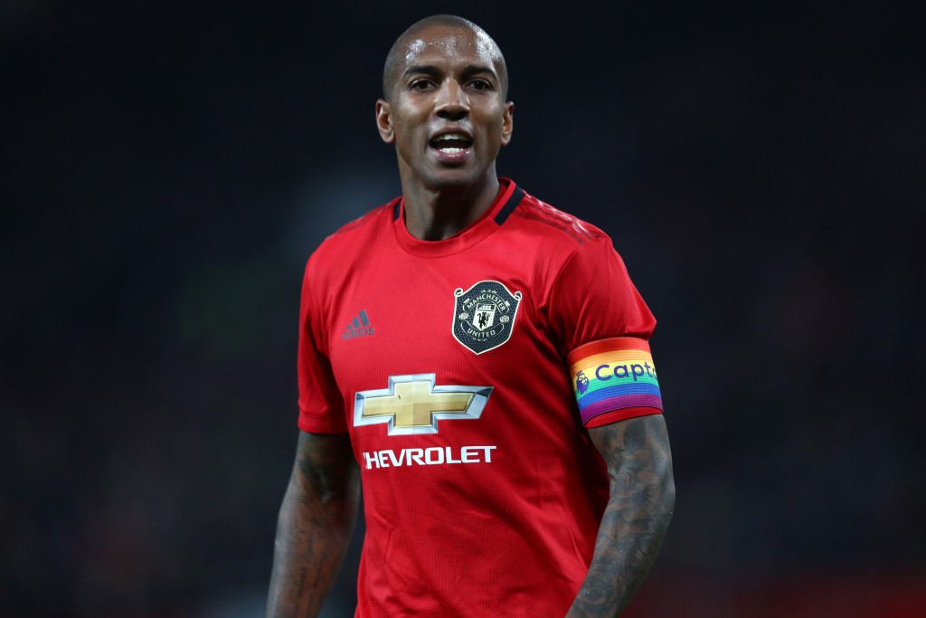 Ashley Young is likely to replace Luke Shaw. (Photo by Michael Steele/Getty Images)