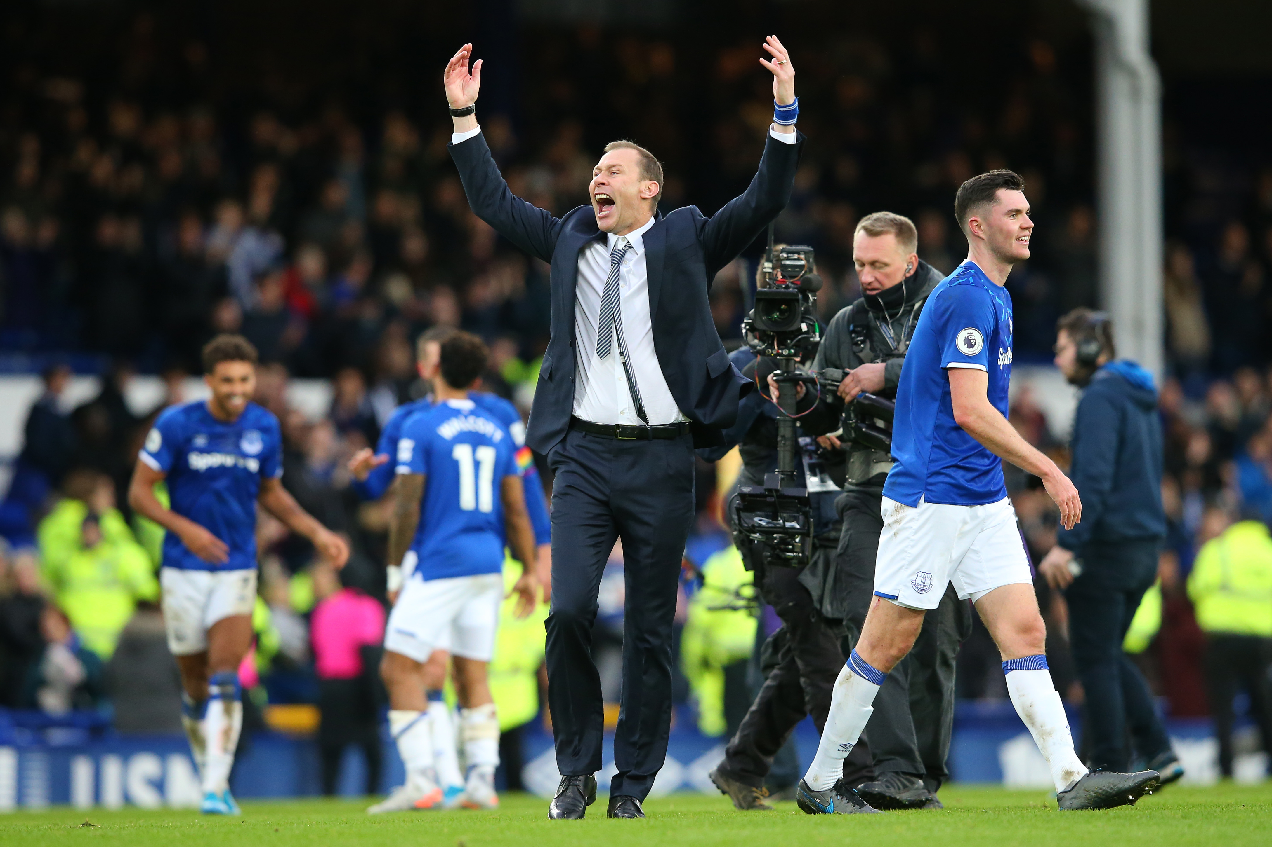 Can Duncan Ferguson inspire Everton to another win on Sunday? (Photo by Alex Livesey/Getty Images)