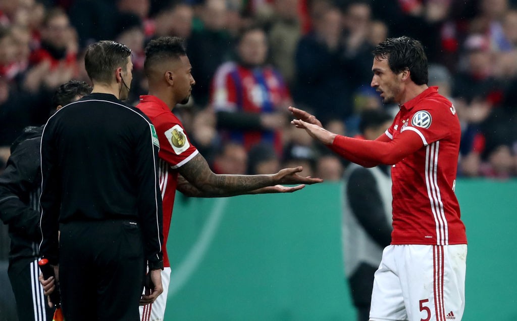 Boateng and Hummels shared a great understanding for Bayern at the heart of the defence. (Photo by Alexander Hassenstein/Bongarts/Getty Images)