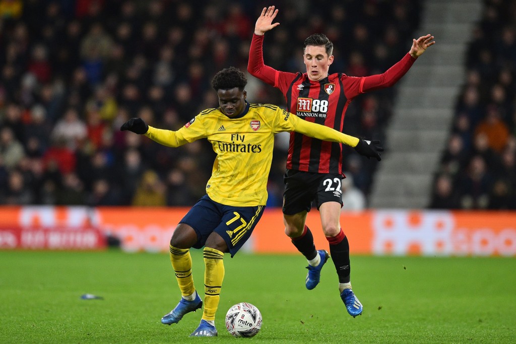 Bukayo Saka was the star of the show for Arsenal (Photo by GLYN KIRK/AFP via Getty Images)