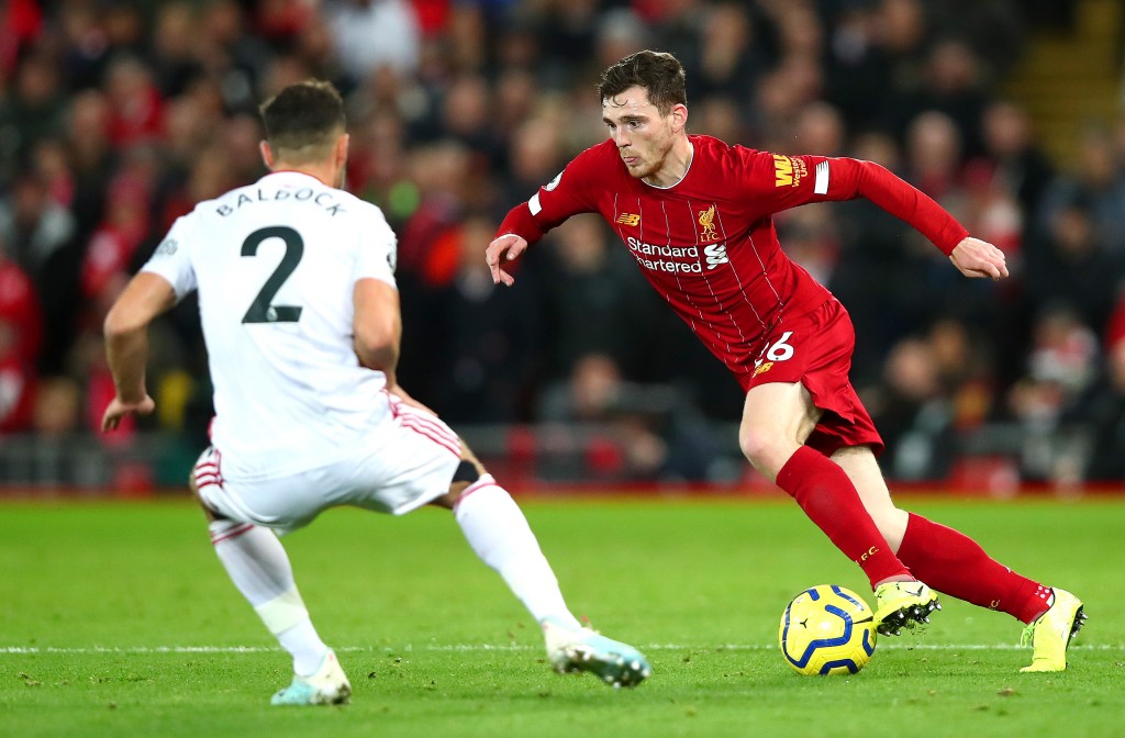 Robertson was on song against Sheffield United. (Photo by Clive Brunskill/Getty Images)