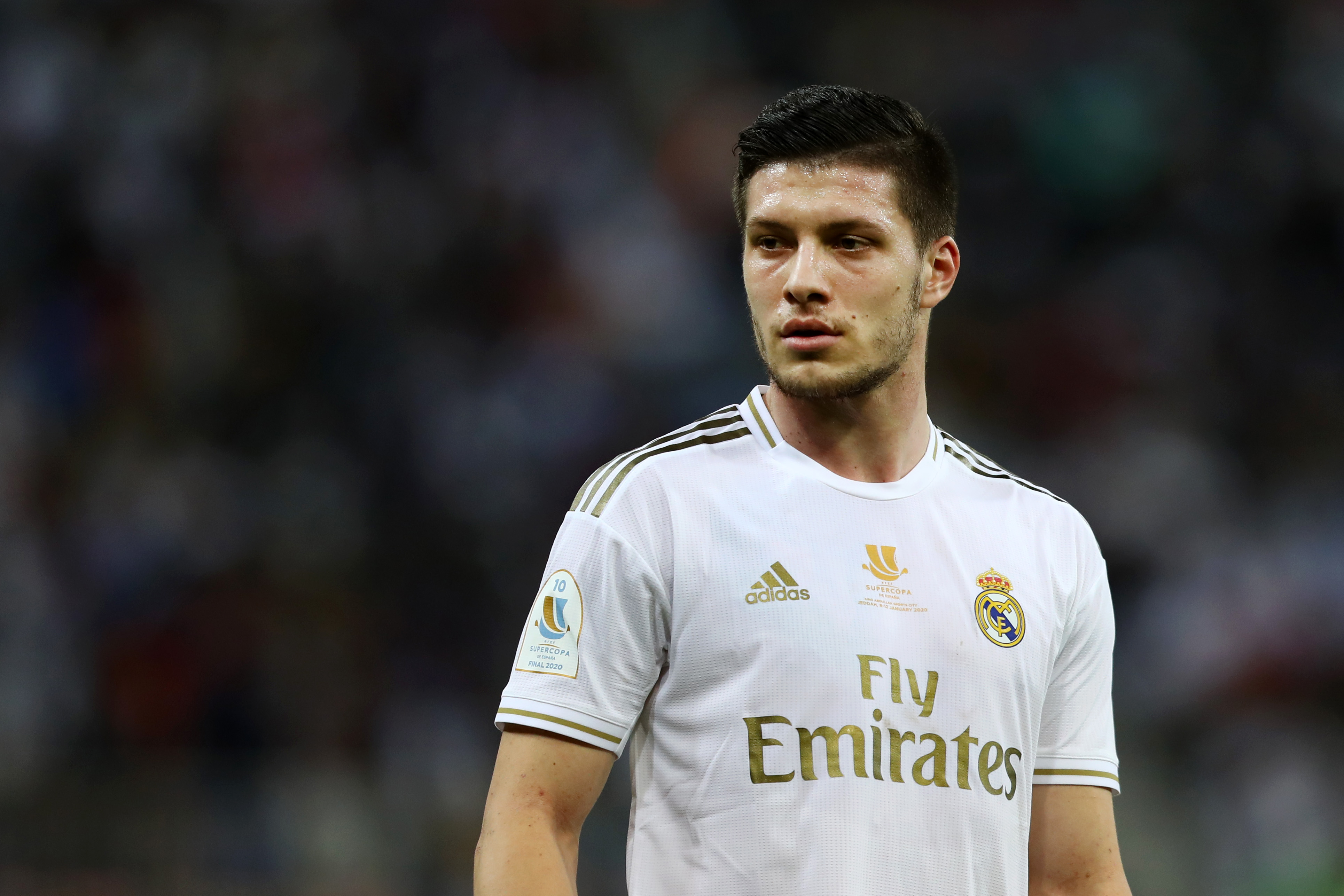 Luka Jovic has his Real Madrid future up in the air. (Photo by Francois Nel/Getty Images)
