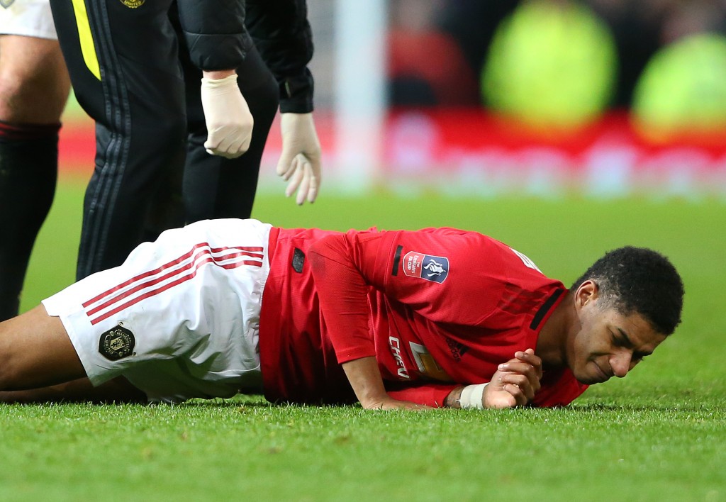 Marcus Rashford's injury-enforced absence has left Manchester United woefully short of goals. (Photo by Alex Livesey/Getty Images)