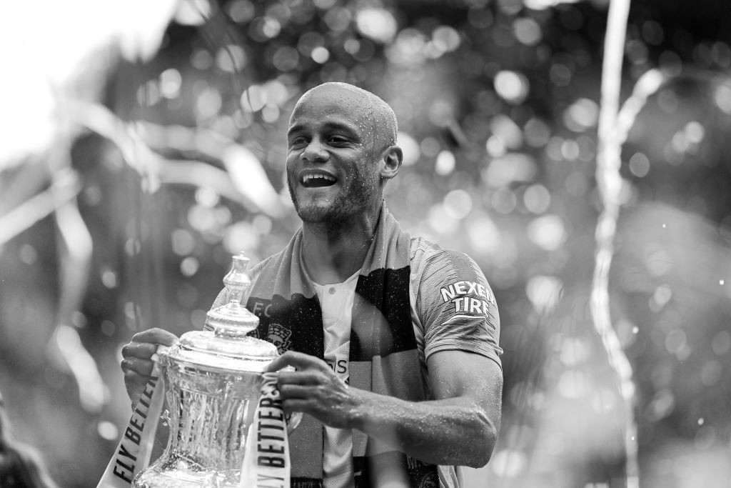 The end of the road for Vincent Kompany in Sky Blue. (Photo by Richard Heathcote/Getty Images)