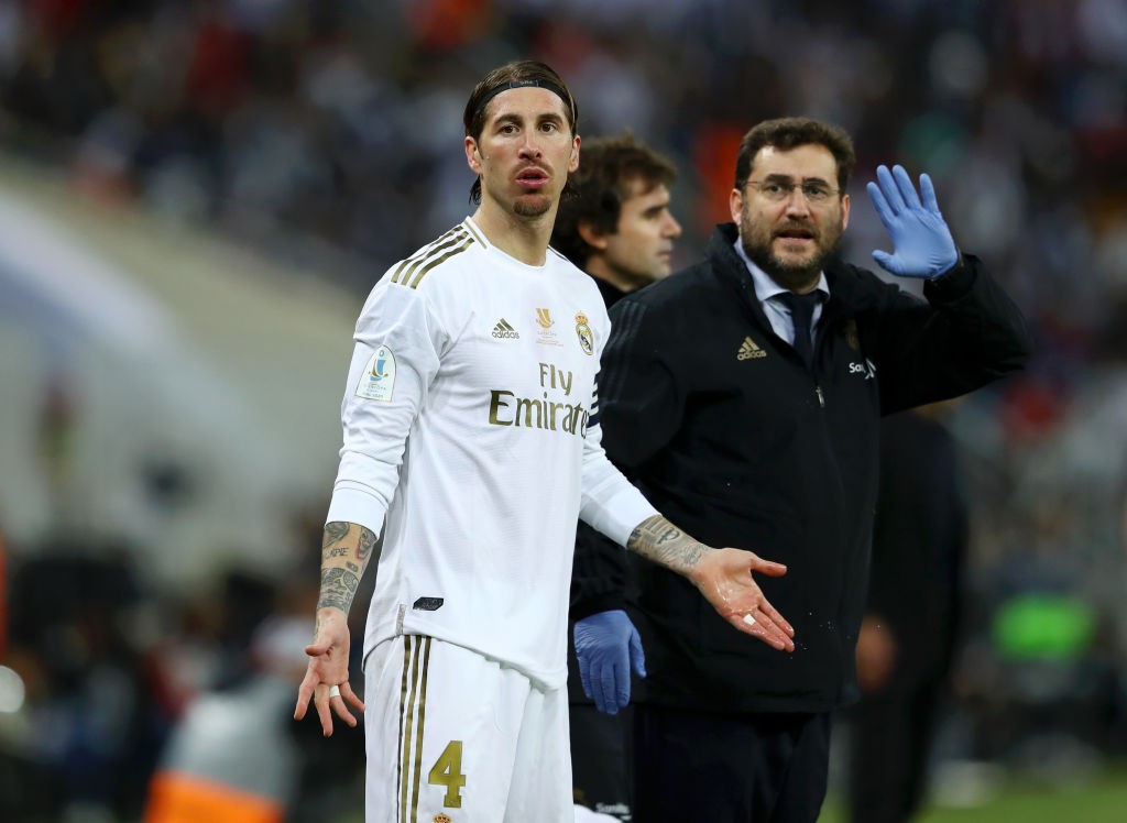 Ramos sidelined ahead of a crucial clash against Sevilla. (Photo by Francois Nel/Getty Images)