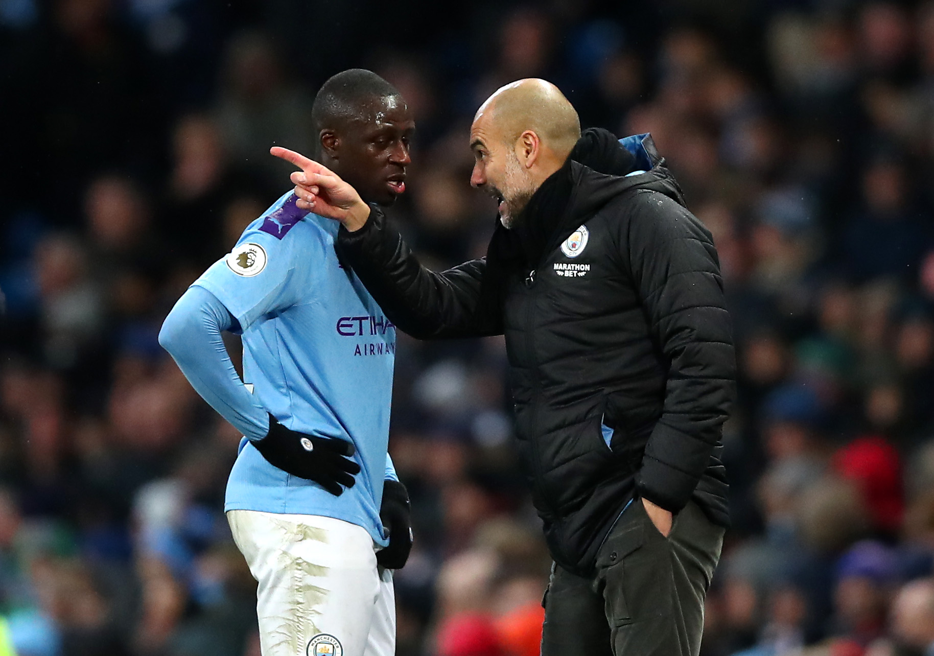 Benjamin Mendy is suspended for the game (Photo by Clive Brunskill/Getty Images)