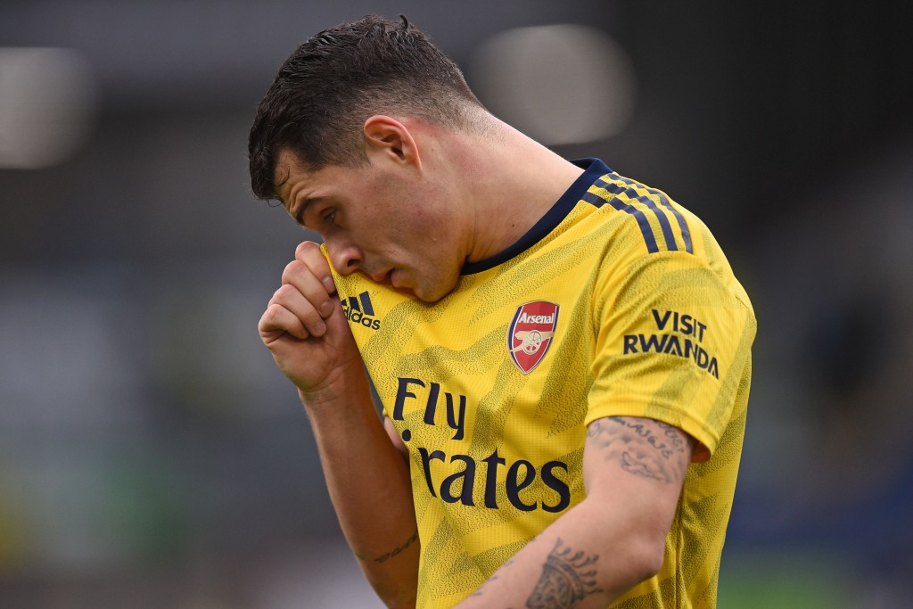 Xhaka was solid in the middle of the park. (Photo by Oli Scarff/AFP via Getty Images)