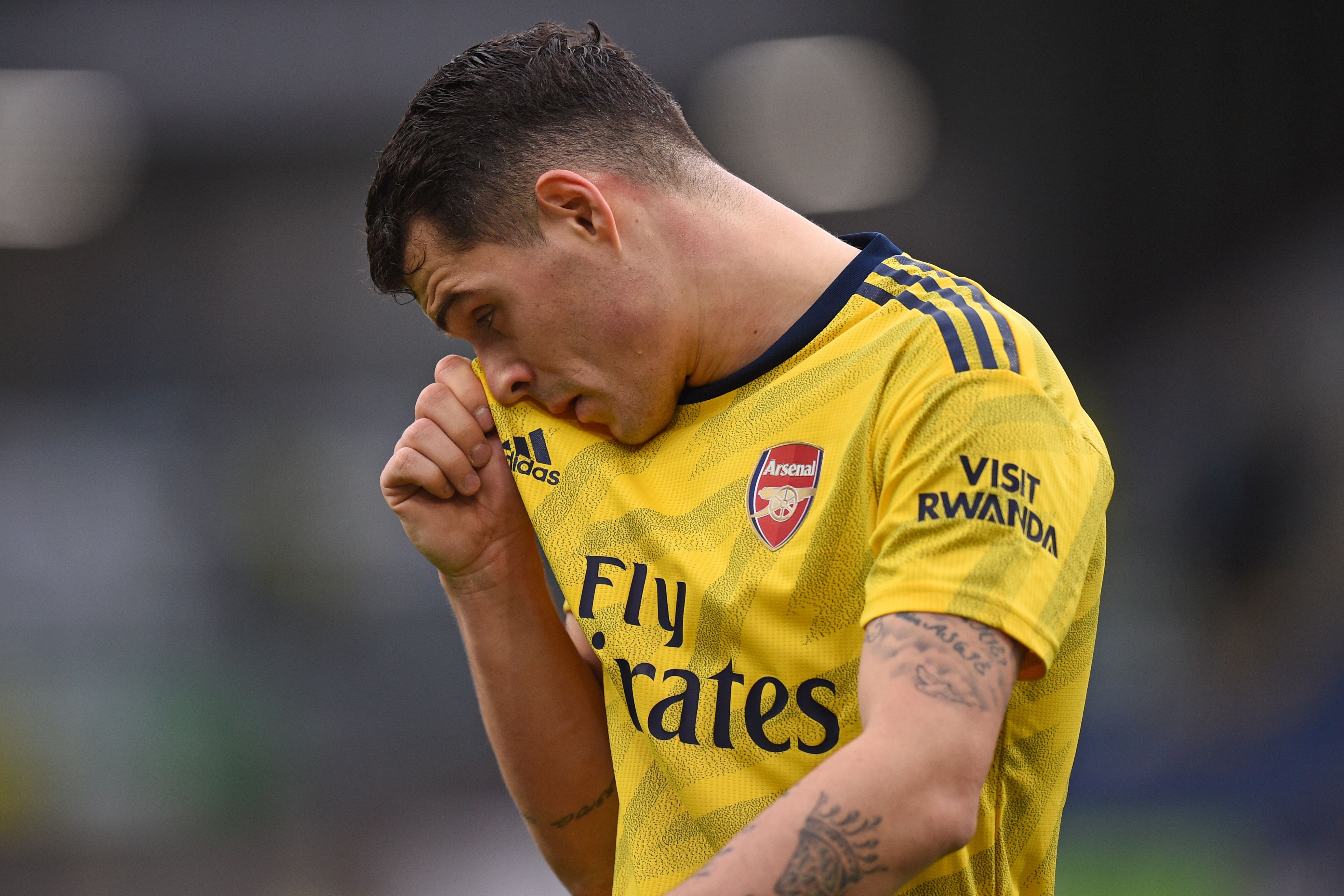 Xhaka on his way to Rome? (Photo by Oli Scarff/AFP via Getty Images)