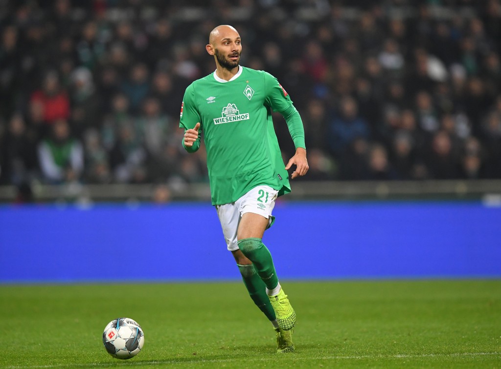 BREMEN, GERMANY - JANUARY 26: Ömer Toprak of Bremen in action during the Bundesliga match between SV Werder Bremen and TSG 1899 Hoffenheim at Wohninvest Weserstadion on January 26, 2020 in Bremen, Germany. (Photo by Stuart Franklin/Bongarts/Getty Images)