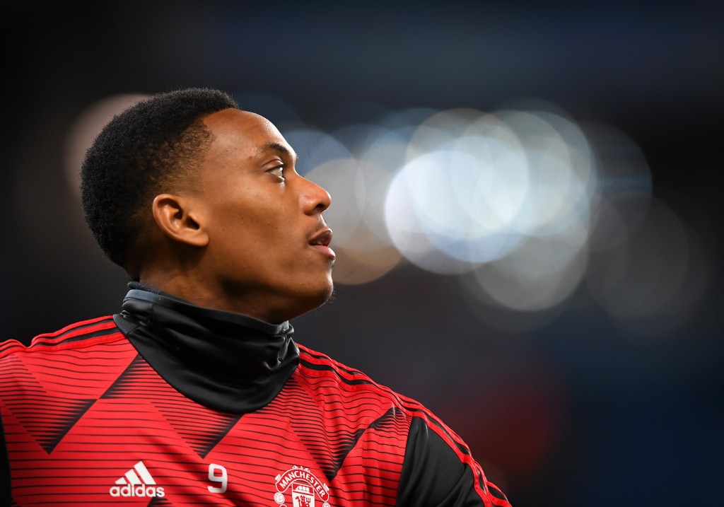 Anthony Martial is one of two Manchester United players unavailable. (Photo by Laurence Griffiths/Getty Images)