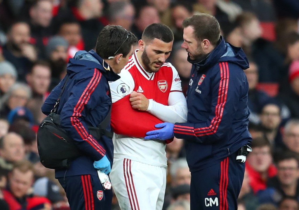 Sead Kolasinac misses out due to a shoulder injury. (Photo by Catherine Ivill/Getty Images)