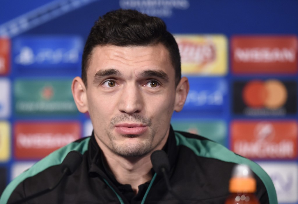Ludogorets' Romanian forward Claudiu Keseru addresses a press confrence at the Parc des Princes Stadium in Paris on December 5, 2016, on the eve of the UEFA Champions League Group A football match between Paris Saint-Germain and PFC Ludogorets Razgrad. / AFP / MIGUEL MEDINA (Photo credit should read MIGUEL MEDINA/AFP via Getty Images)