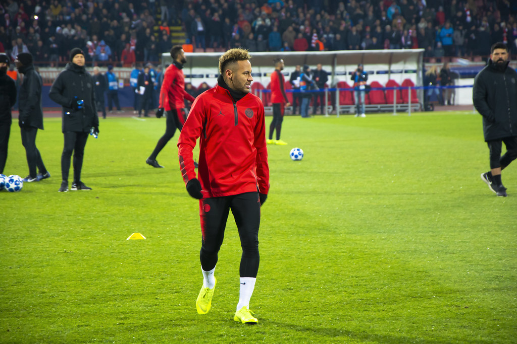 Neymar in training. (Photo by Balkan Photos/Flickr)